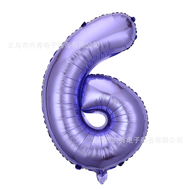 Versión americana verde digital flotante vacío globo de película de aluminio 32 pulgadas oro medio globo digital 34 pulgadas globo decoración al por mayor