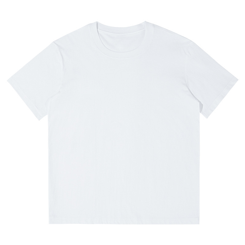 半袖tシャツ男230グラム重ポンド精櫛綿カップル純綿純色ゆるい半袖潮牌にシャツをかける|undefined