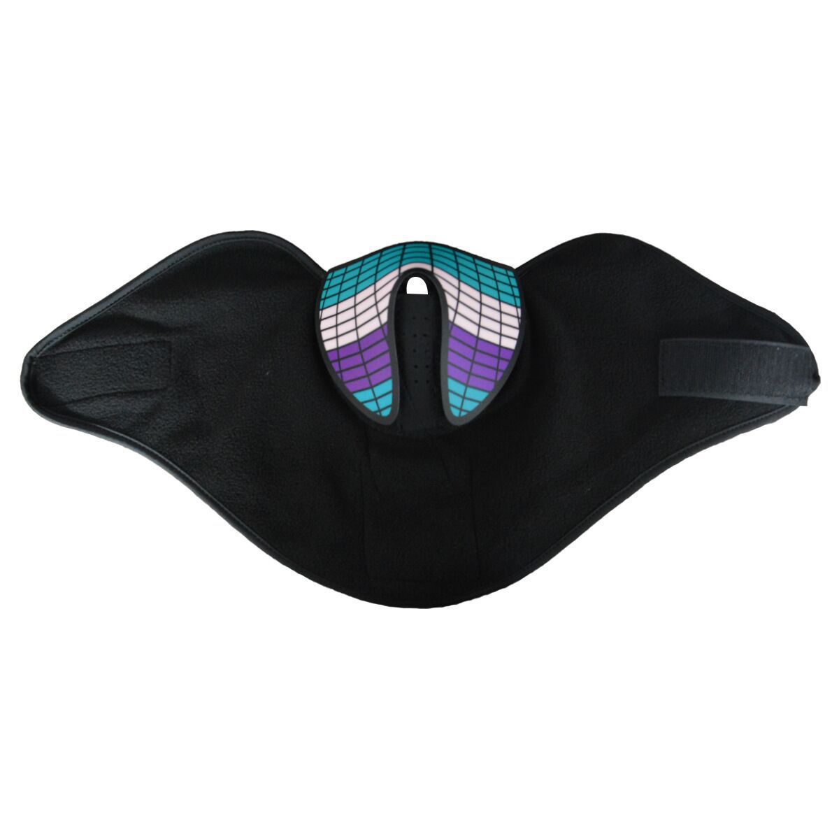 New LED light-up face mask from manufacturer, suitable for TikTok, bars, nightclubs, and clubbing; voice-activated mask with changeable pattern.
