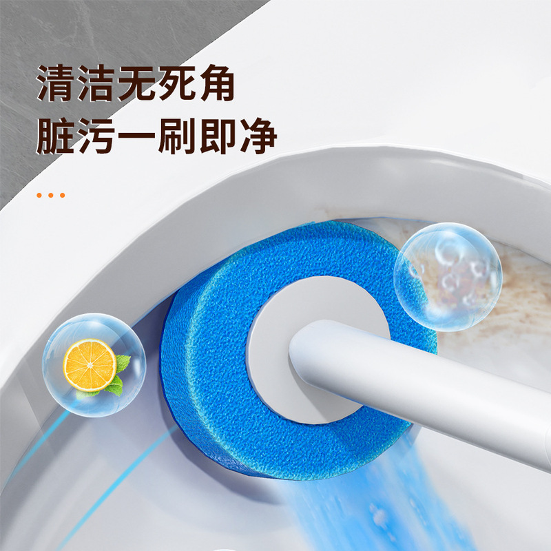 佳帮手一次性马桶刷家用无死角2025新款卫生间壁挂洗厕所清洁刷子|undefined