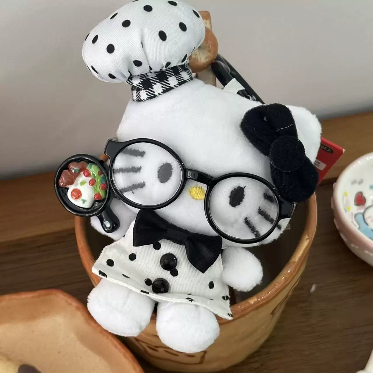 Плюшевая подвеска-брелок для ключей (Hello Kitty) симпатичная кукла, мягкая мини-плюша 10+ вариантов дизайна, подарок 0.038 кг