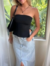 J 11777 Sexy Crop Top Tank Top ���ñ��� ����ѷ�羳ŷ��