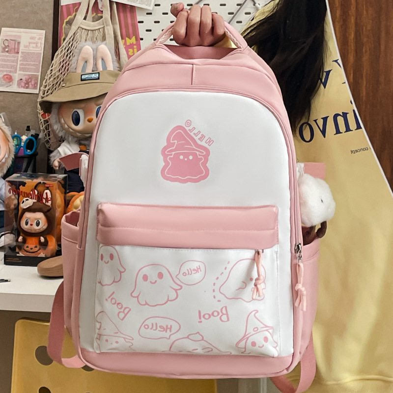 La moda transfronteriza está llena de nuevas bolsas de hombro de estudiantes de secundaria y secundaria de gran capacidad y alto valor facial 2025.