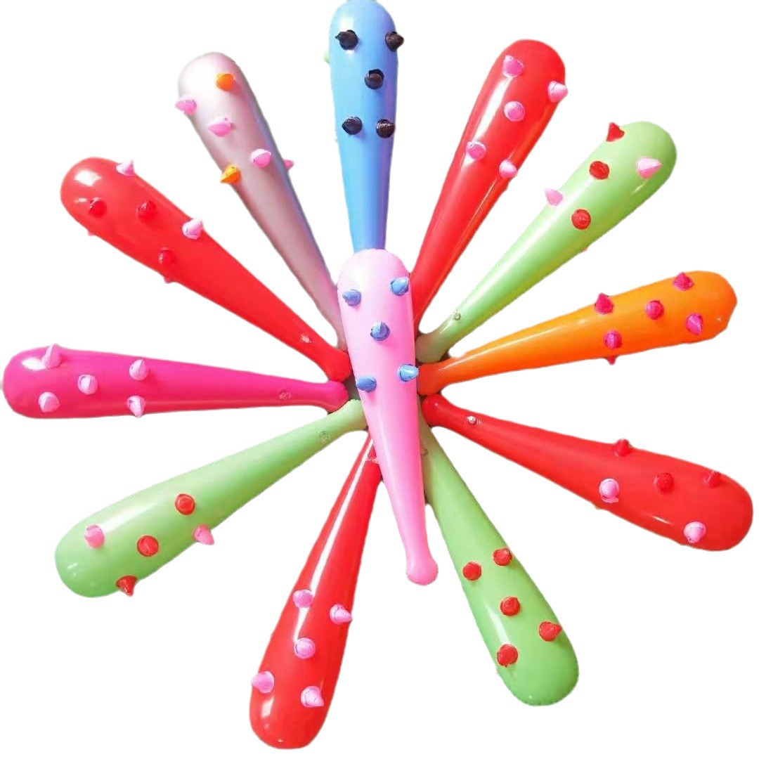 PVC Toy Factory Direct Sales Colorfulful Small Inflatable Mace Family Interactive Toy PVC Inflatable Stick