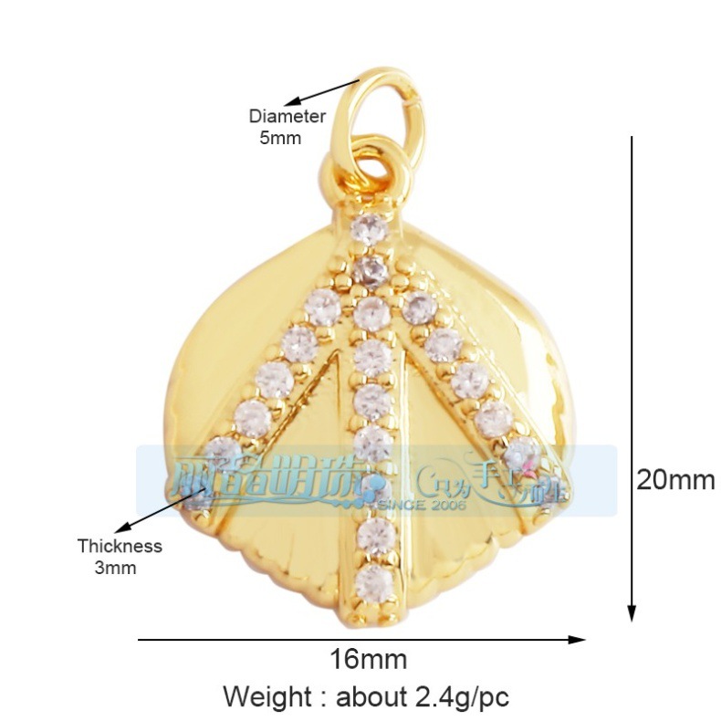2g Weight Pendant Jewelry Making Type 18K Gold Plated Plating Material DIY Jewelry Accessories Classification 1 Piece Quantity Copper Material Scallop, Starfish, Conch Pattern All Seasons Season Marine Style Style 1 Piece Copper 18K Gold Plated Scallop Starfish Conch Pendant 2