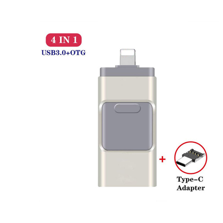 Disco flash del usb del teléfono móvil tres-en-un disco flash del usb para el ordenador androide 1t del iPhone de la manzana