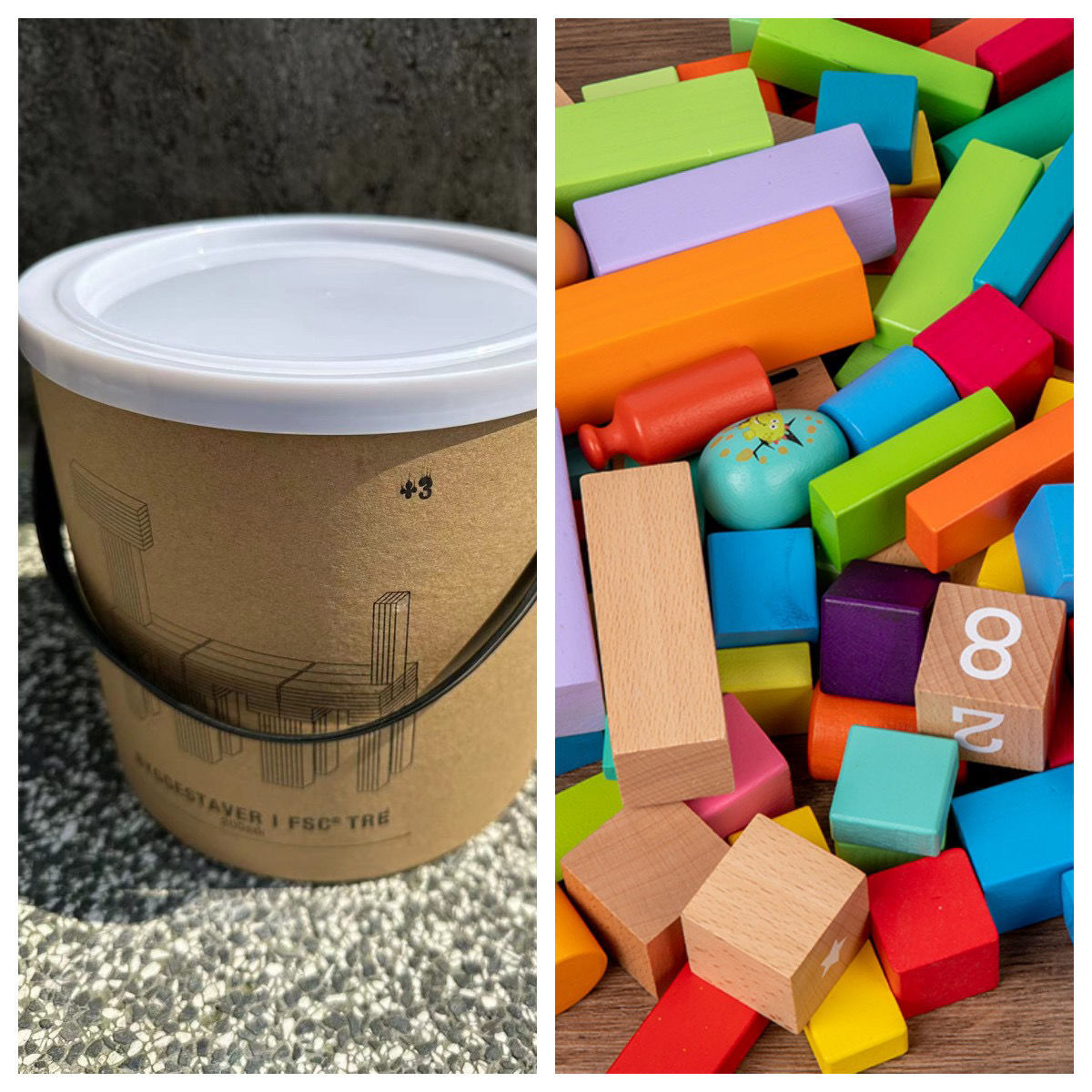 (약 2kg 개) 100개의 완벽하게 둥근 배럴 빌딩 블록