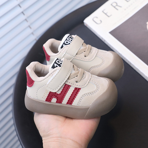 Children's baby sports shoes 2024 spring and autumn new children's soft-soled toddler shoes Korean style casual sneakers for boys and girls