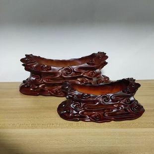 Universal Taihang Ornament Stand with a Wooden Base Tray, No Groove Required