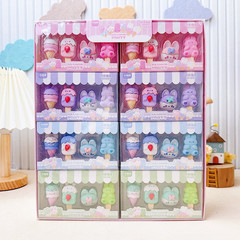 Cartoon Eraser for Primary School Students, First Grade Creative Cute Ice Cream Shaped Eraser, No Mark Left, Gift for Young Children