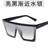 Brand trend glasses solar-powered, retro sunglasses, European style, internet celebrity, suitable for import