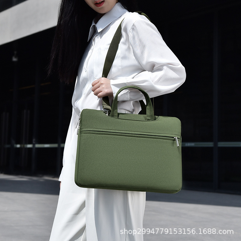 New Large-Capacity Business Travel Conference Briefcase Designer Measuring Tool Bag 15inch Computer Bag with Printed Logo