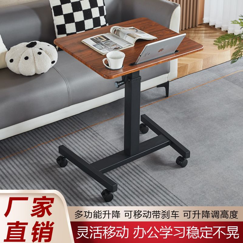 Simple Adjustable Lift Table, Mobile Desk, Standing Desk, Study Desk, Standing Workstation, Bedside Table