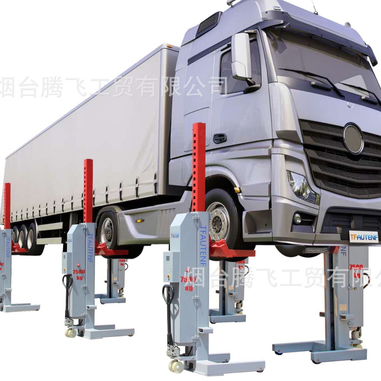 Elevación de camiones pesados elevador de autobuses elevación pesada de vehículos comerciales fábrica de elevación hidráulica móvil