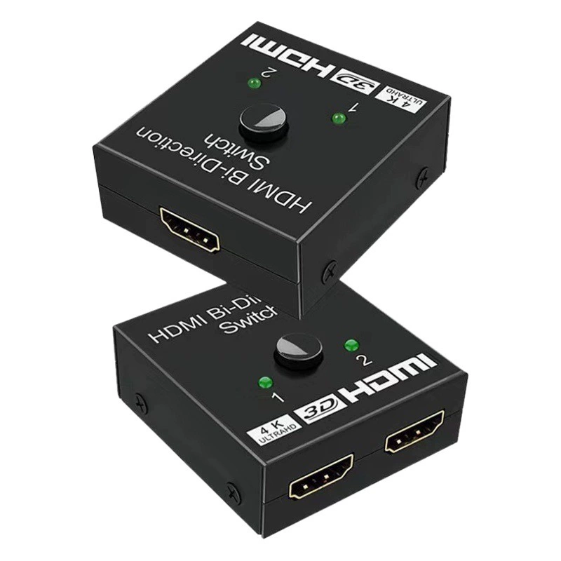 Переключатель HDMI 2-в-2 HD-видео 1-в-2-выход смарт-переключатель HDMI с поддержкой двусторонней связи 4K * 2K