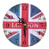 Cross -border 12cm hanging clock density board hanging bell creative European and American quiet bell manufacturers spot cross -border creative mute clock