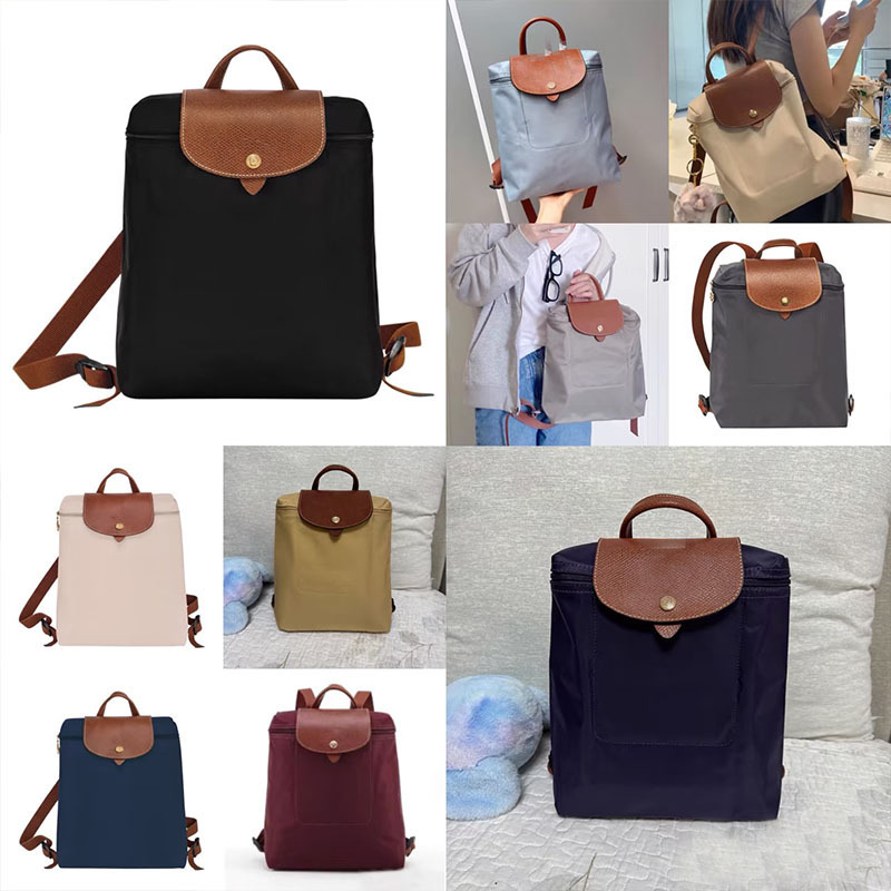 High-Quality Dragon-Embellished Backpack Classic Nylon School Bag Waterproof Foldableing 2025 Trendy Leisure Travel Lightweight Women's Bag