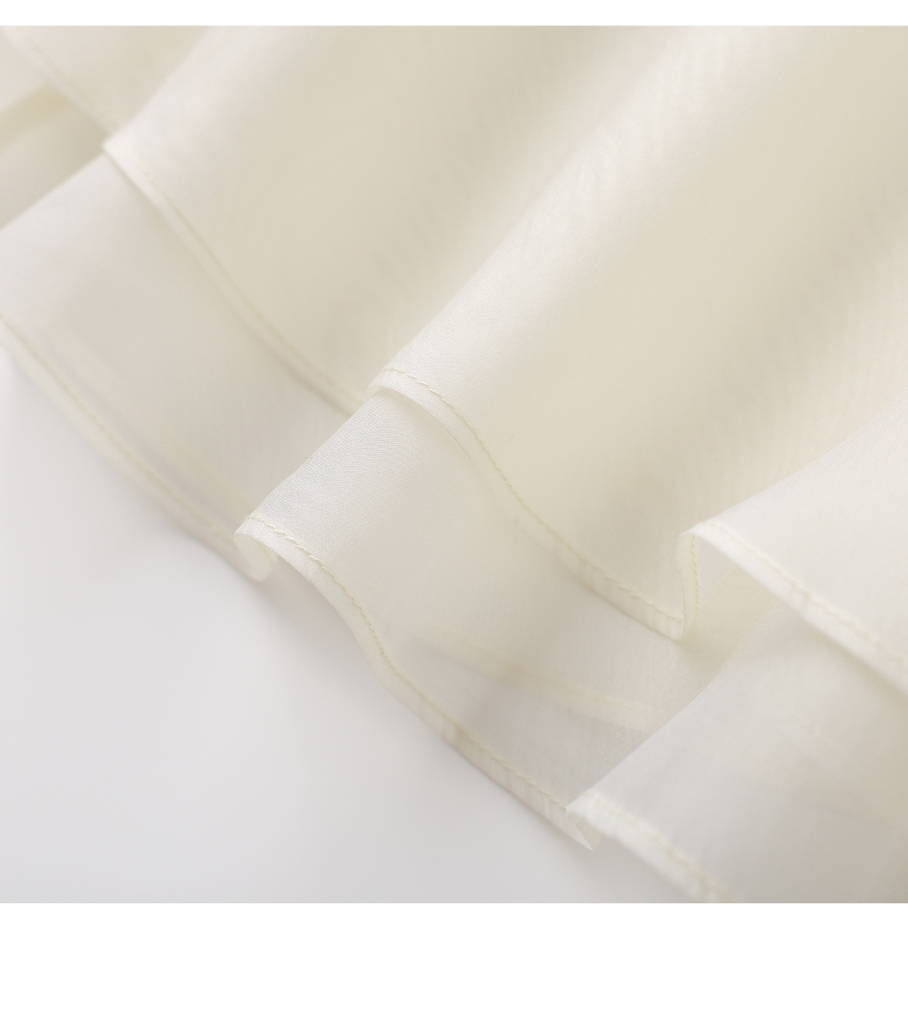 Set áo ngắn phối váy xếp tầng organza nữ tính — màu đen chi tiết 28