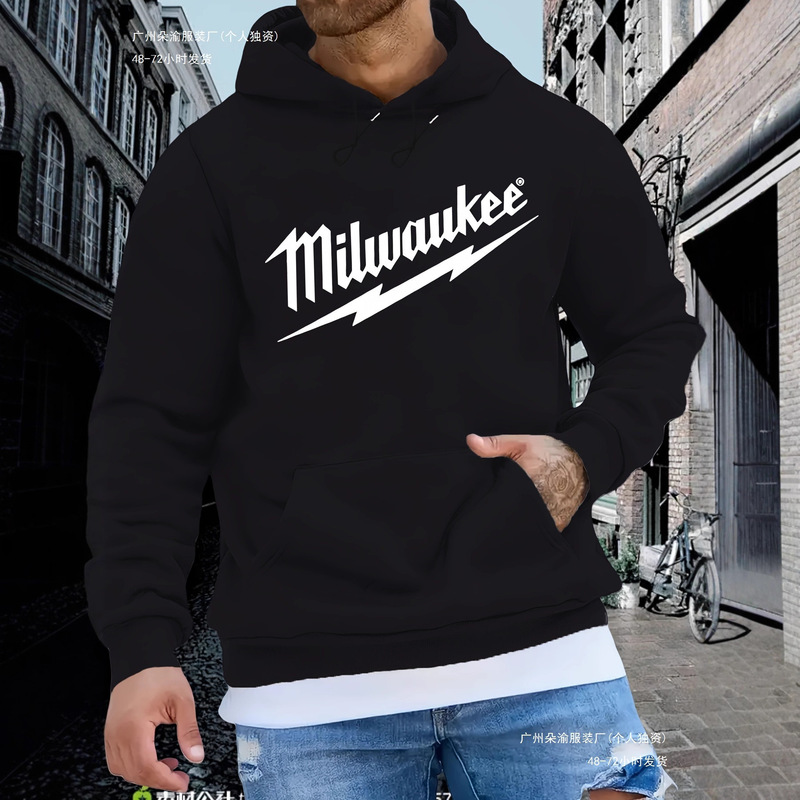 Long-Term Cross-Border Aliexpress Fashion Graphic Printed Men's Sweatshirts Spring and Autumn Loose Tops Sweatshirts for Men