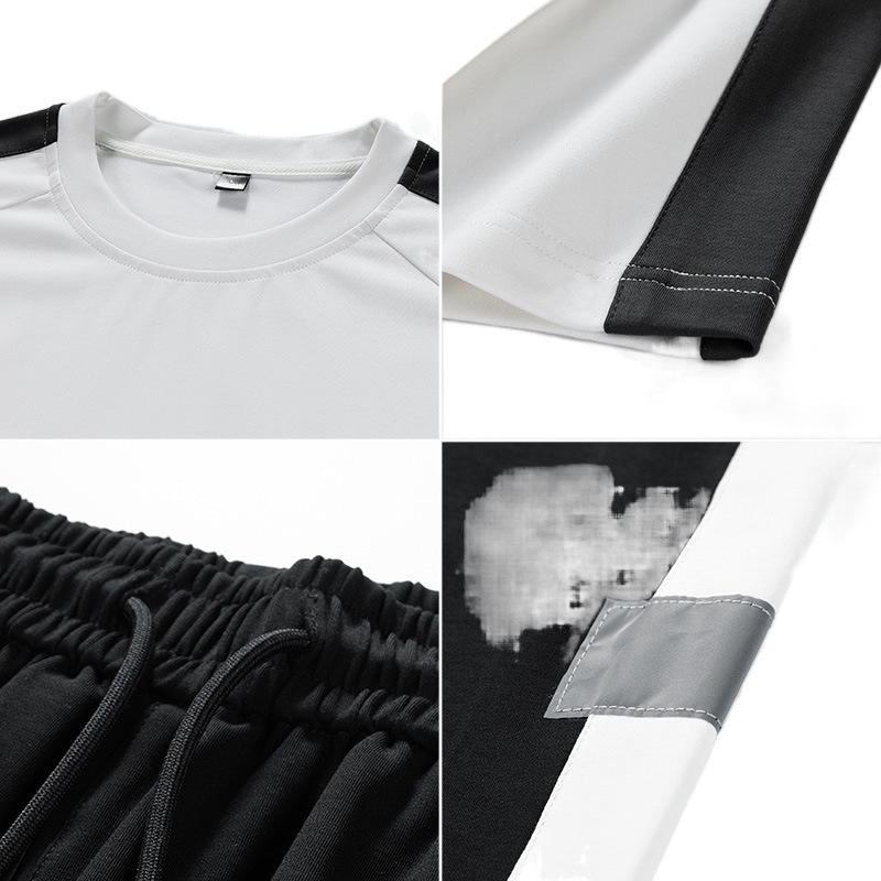 Conjunto Deportivo Casual para Hombre de Elastano con Cuello Redondo
