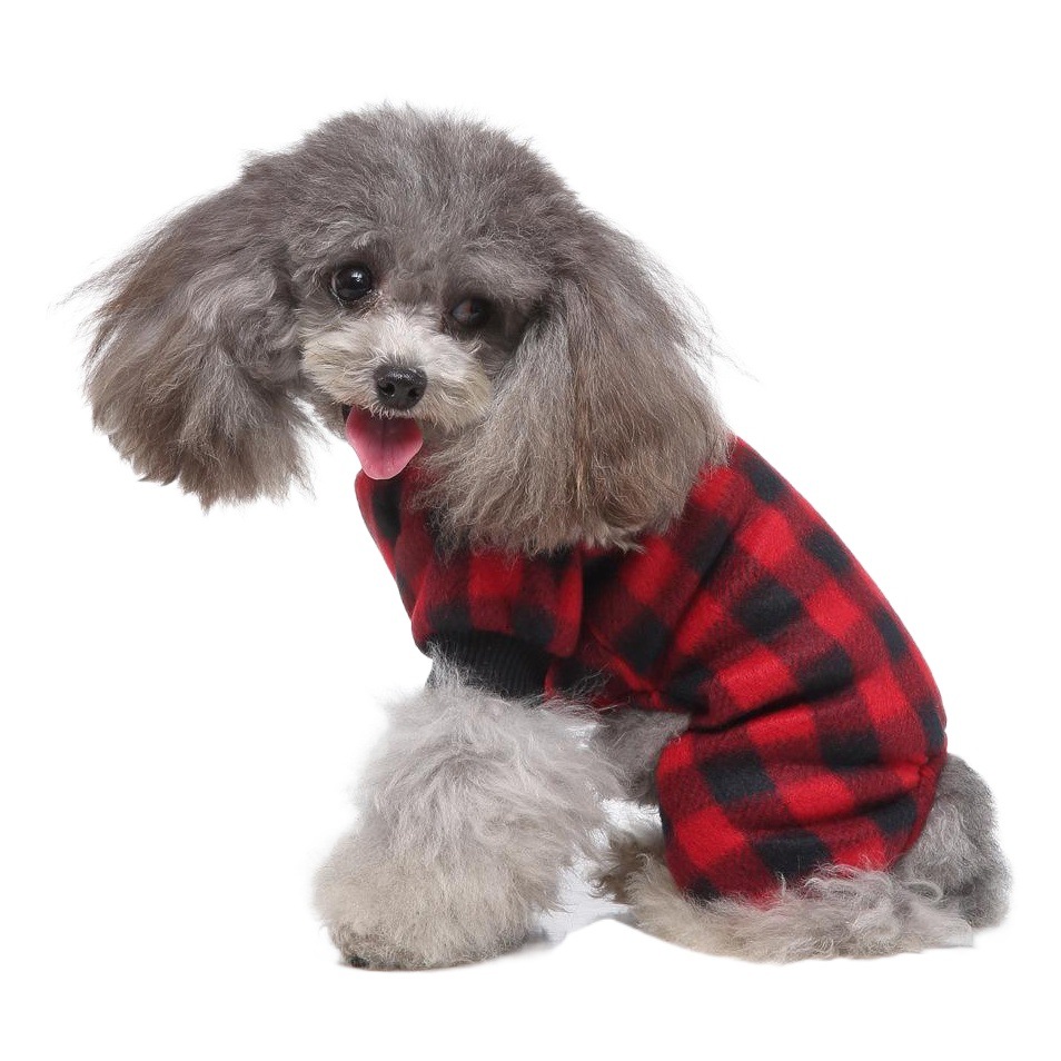 Suministros para mascotas transfronterizos ropa para perros homewear ropa para mascotas pijamas felpa ropa para mascotas ropa de otoño ropa para perros Pijamas