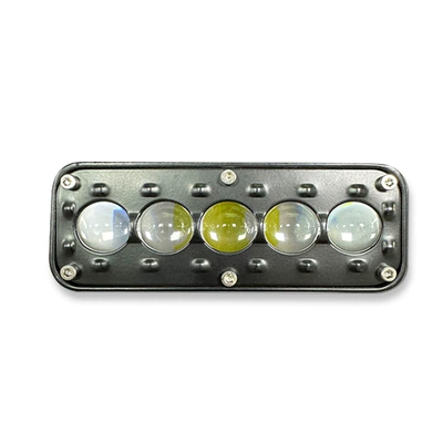 Cross-border automotive LED spotlights with far and near white and yellow light, universal work lights for cars and motorcycles, modified motorcycle LED lens headlights (Motorcycle headlights, headlights) - far-white-near-yellow-flashing-amber-light-jp-v66-amber
