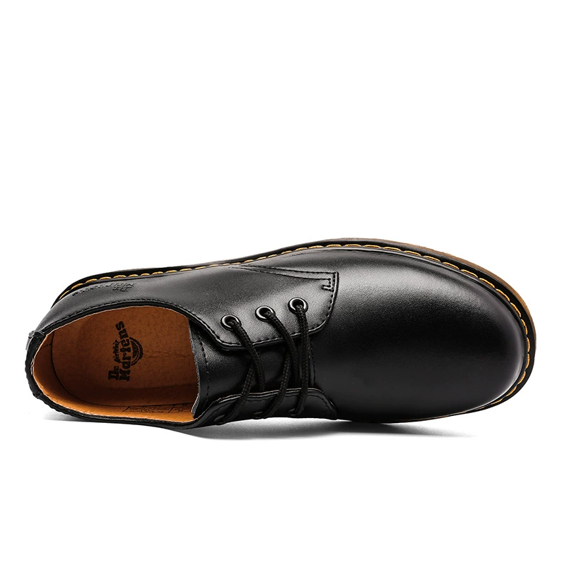 Low classic sneakers for leisure, footwear, low boots, European style, genuine leather, plus size