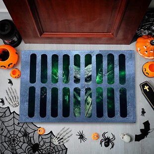 Amazon factory Halloween hollow decorative carpet 3D visual Three-dimensional floor mat entrance floor mat wholesale