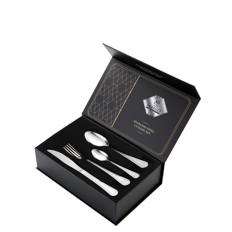 Productos de comercio electrónico transfronterizos cubiertos de acero inoxidable 24 piezas de cuchillo de filete de cuchara de cuchillo de cuchara de cuchillo de cuchillo