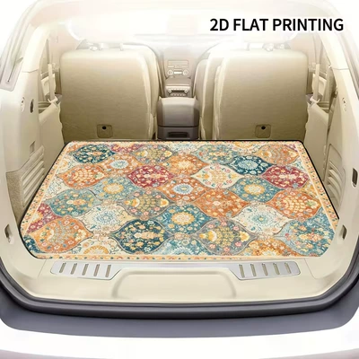 Avtomobil döşəmə paspasları – Dust-Proof, Wear-Resistant, Easy-Care Mats - ql-persian-style-05-75100cm-crystal-velvet-dot-plastic-bottom