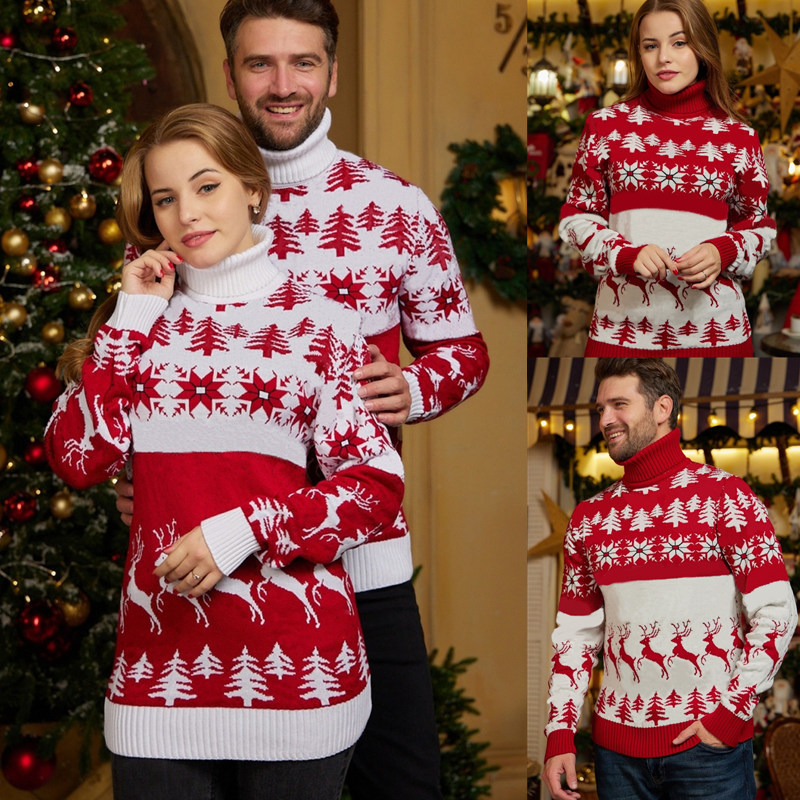 448g Weight Costume Props Event & Party Supplies Long Sleeve Sleeve Length Pullovers Placket Type Regular Sleeve Sleeve Type Polyester Fabric Type Regular Top Length Sweater Tops Type Daily Occasion Turtleneck Neckline Regular Fit Fit Type Christmas Festival Christmas Tree Pattern Winter, Autumn Season Women'S, Men'S Gender Jacquard Design Fashion Style Wholesale Women'S Men'S Fashion Christmas Tree Long Sleeve Jacquard Sweaters & Cardigans 7
