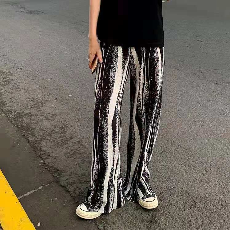 Yunshibai New Summer Water Ripple Chiffon Maternity Wide-Leg Pants Pregnancy Loose Large Size Maternity Wear 1285-1 Yunshibai New Summer Water Ripple Chiffon Maternity Wide-Leg Pants Pregnancy Loose Large Size Maternity Wear 1285-1