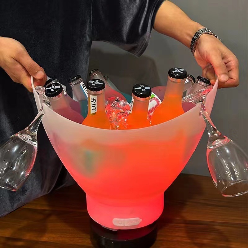 クロスボーダー発光元宝ブルートゥース氷桶サブウーファ酒桶LED照明小型スピーカーキャンプ氷桶メーカー直販|undefined