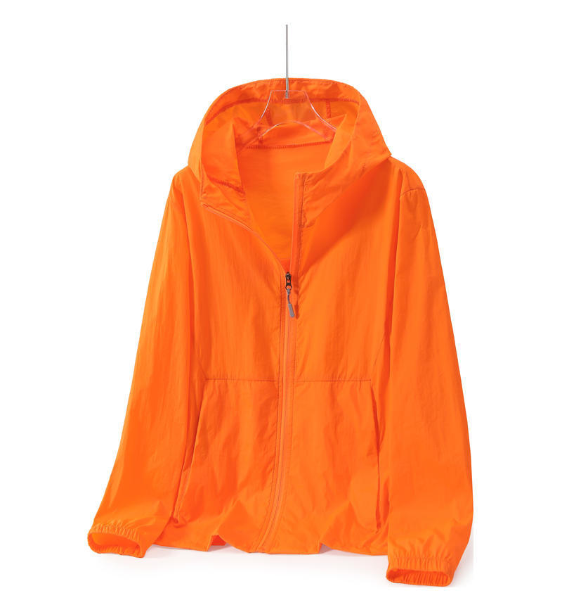Ropa de protección solar de verano personalizada logotipo anti-UV al aire libre ligera y delgada permeable nylon con capuchón ropa de piel de protección solar