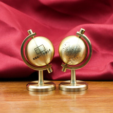 黄铜大号地球仪模型可拆卸组装创意铜工艺品摆件书桌办公桌装饰品