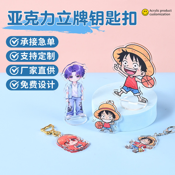 Cartoon acrylic keychain