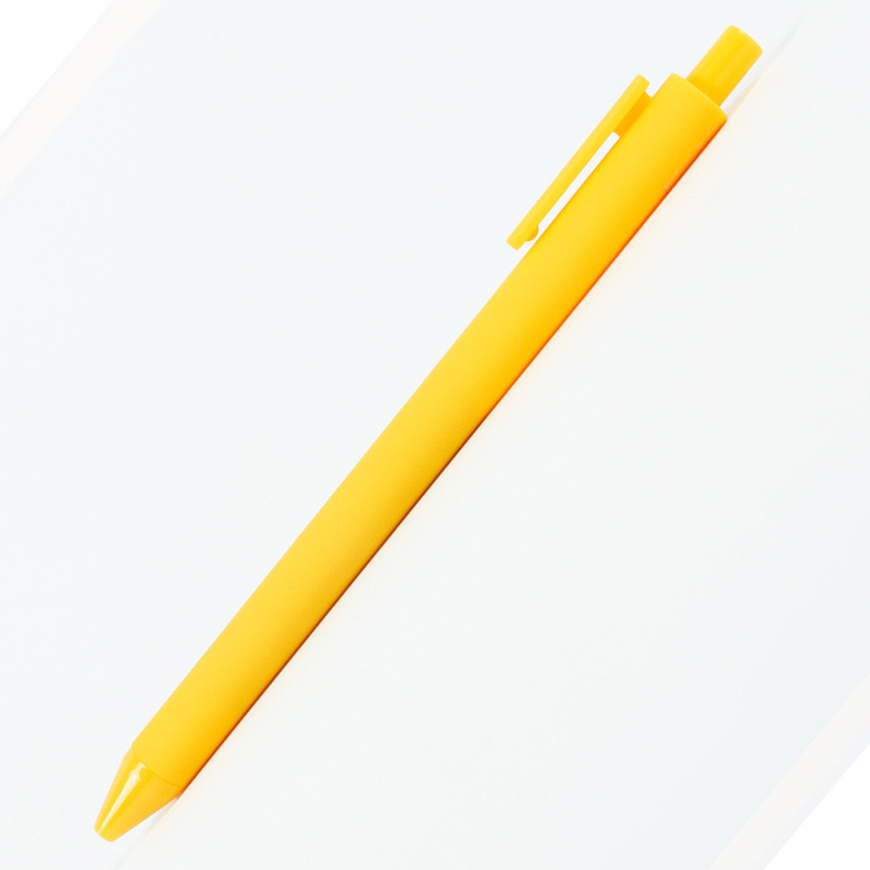 Fabricantes al por mayor Macarons color simple tipo de prensa logotipo imprimible plástico pegamento en aerosol bolígrafo bolígrafo de gel