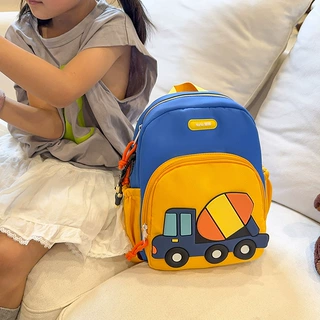 幼儿园可爱卡通罐车书包新款超轻儿童双肩包宝宝入学洋气小书包