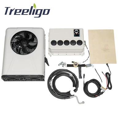 Automotive air conditioning, Foreign trade wholesale ultra-thin parking - backpack-split-24v