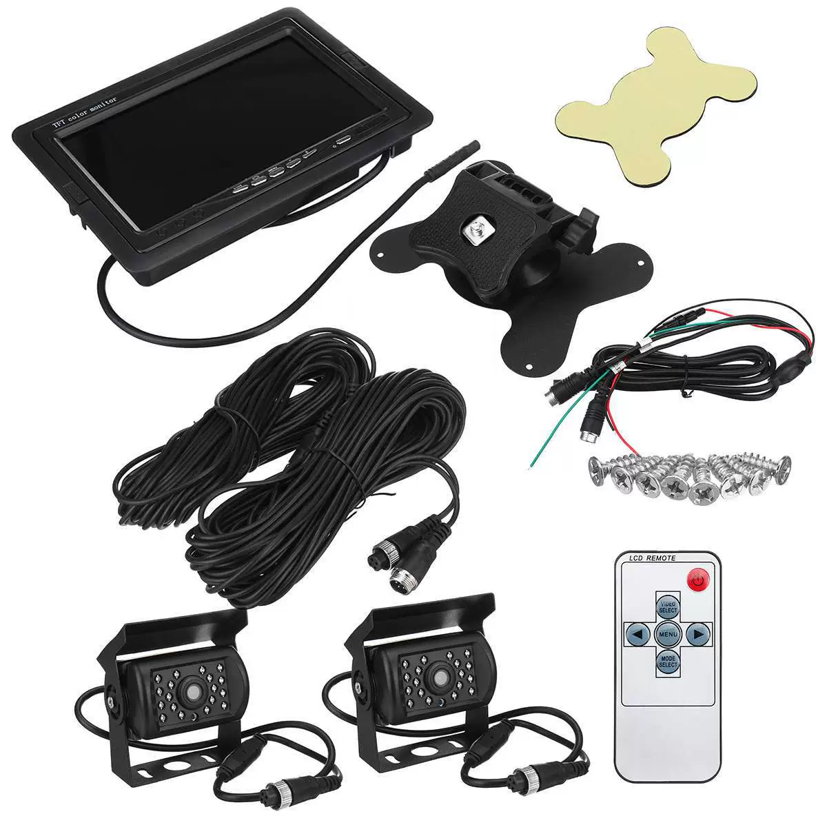 Трансграничная горячая Распродажа, соответствующая 7-дюймовому автомобильному монитору 24 В, грузовому автобусу HD, водонепроницаемой инфракрасной камере