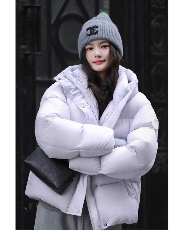 雪山系列黑色羽绒服女90国标白鸭绒新款加厚长款时尚冬季潮牌外套|undefined