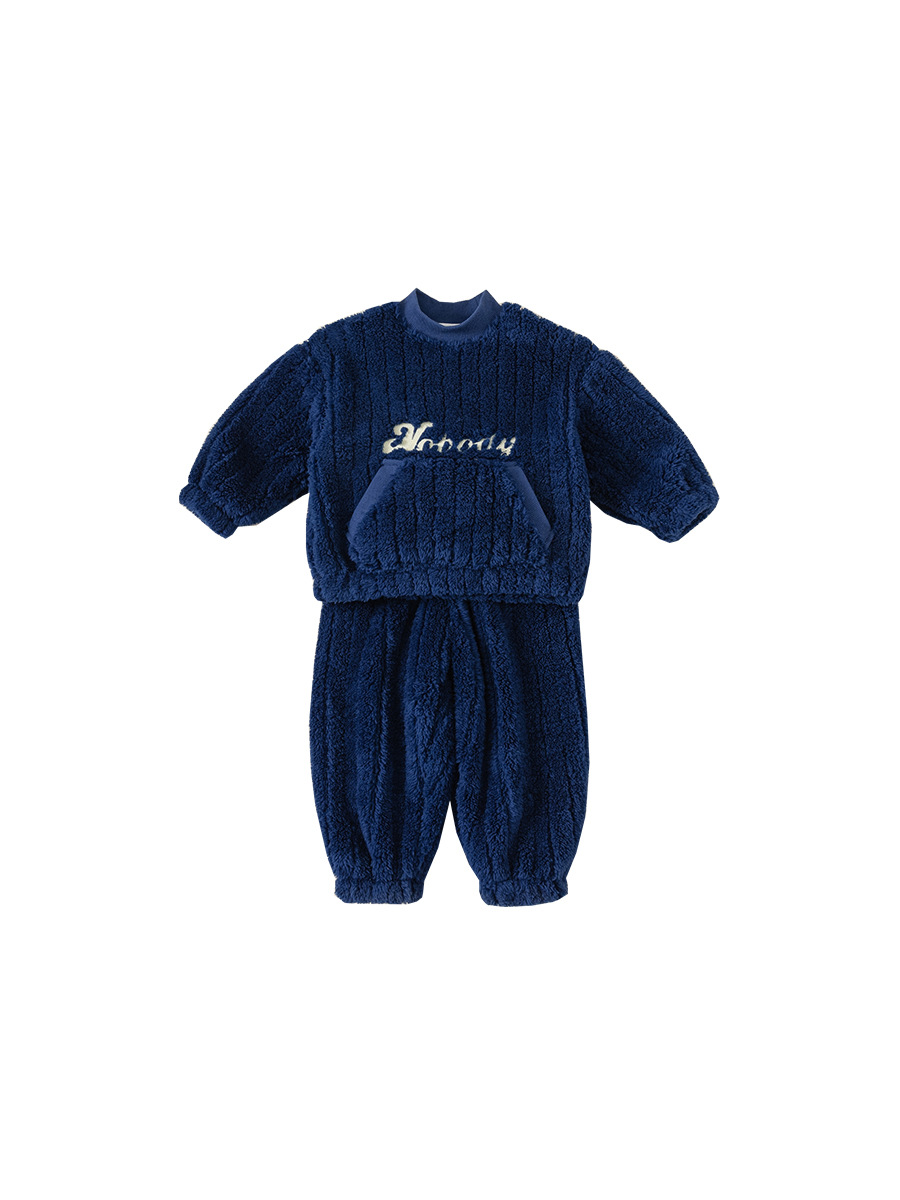 Babycity niños pijamas calientes Otoño e Invierno ropa engrosada niños y niñas casual desgaste del hogar traje DT83113