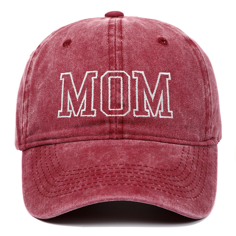 Amazon ベストセラー ウォッシュドコットン DAD MOM 刺繍ベースボールキャップ レトロ スポーツ レジャー ピークキャップ トレンディなサンハット|undefined