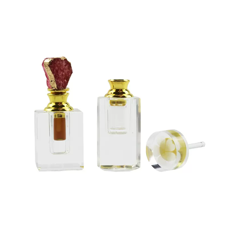 现货1克2克水晶精油瓶裸瓶沉香精油包装瓶滴管分装香水瓶旅行