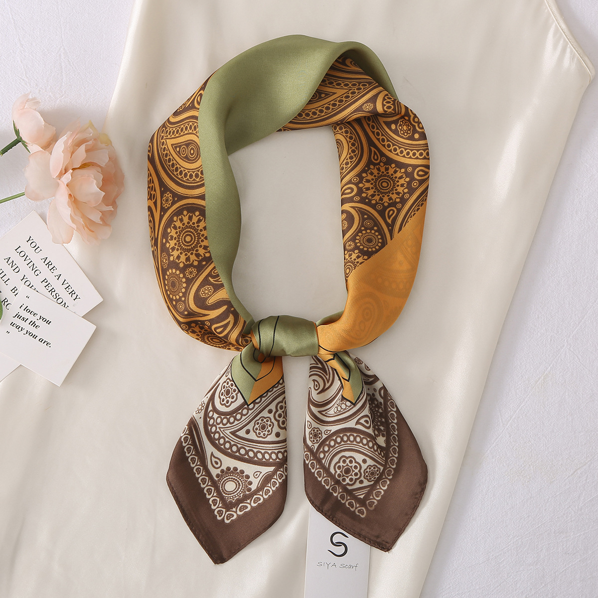 47g Weight Silk Scarf Classification Street, Shopping Occasion Polyester Material Geometric, Polka Dots Pattern Spring&Summer Season Women's Gender Elegant, Lady Style Women's Elegant Lady Geometric Polka Dots Polyester Silk Scarf 16