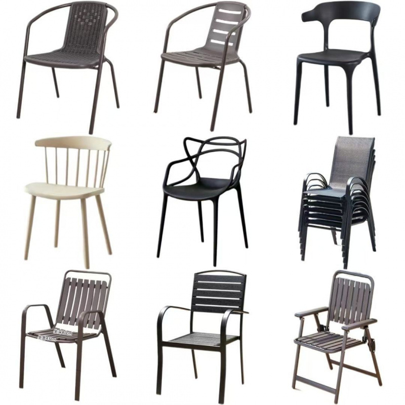 Mesa y silla de caña al aire libre, silla de caña imitación, patio de hierro forjado, café y té de leche, mesa y silla de paraguas, paquete de cinco piezas, ocio al aire libre