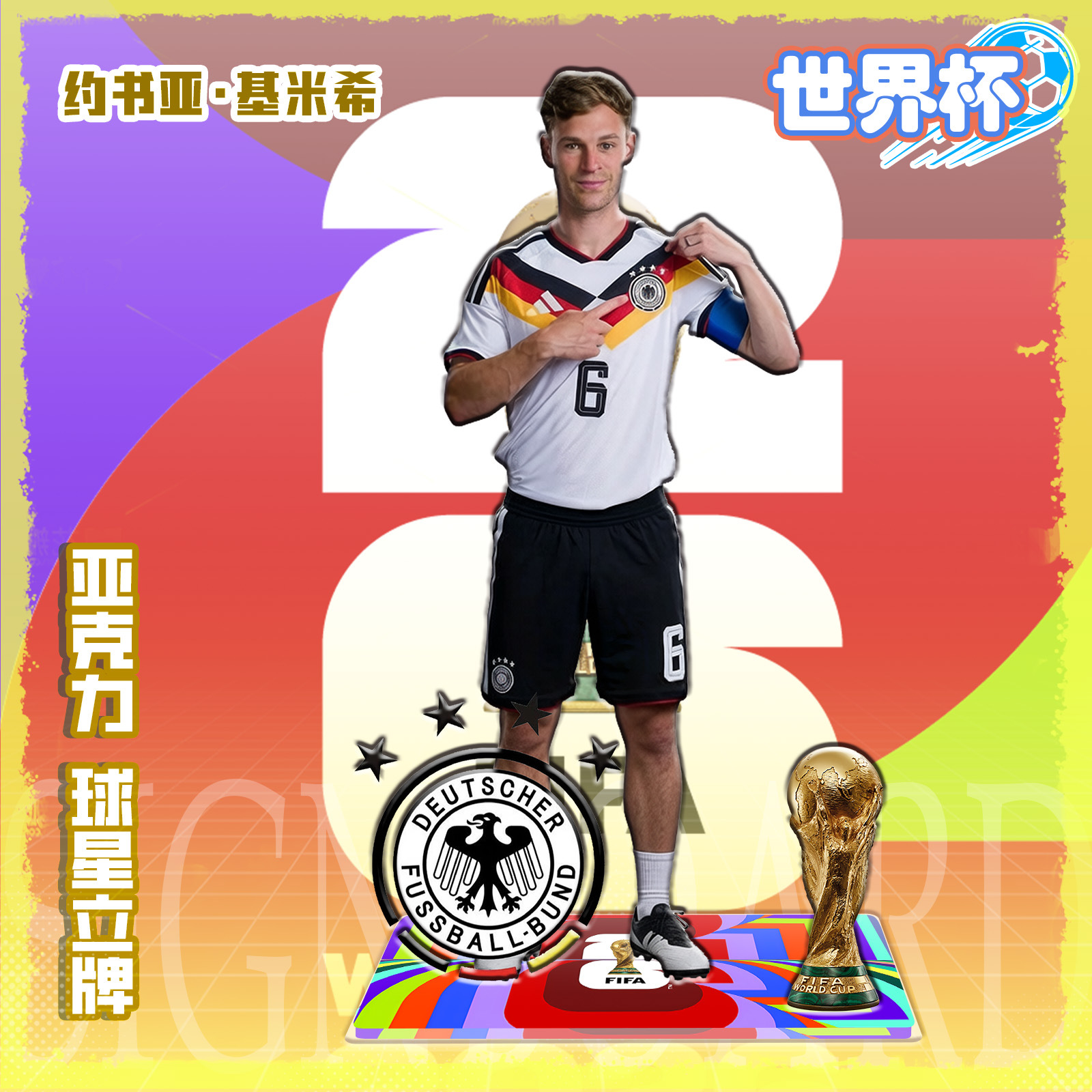 Figura Acrílica de Estrella de Fútbol de Acrílico, para Regalo de Cumpleaños