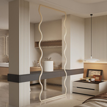 轻奢钢化玻璃隔断入户客厅玄关遮挡现代简约卫生间洗漱台艺术jω
