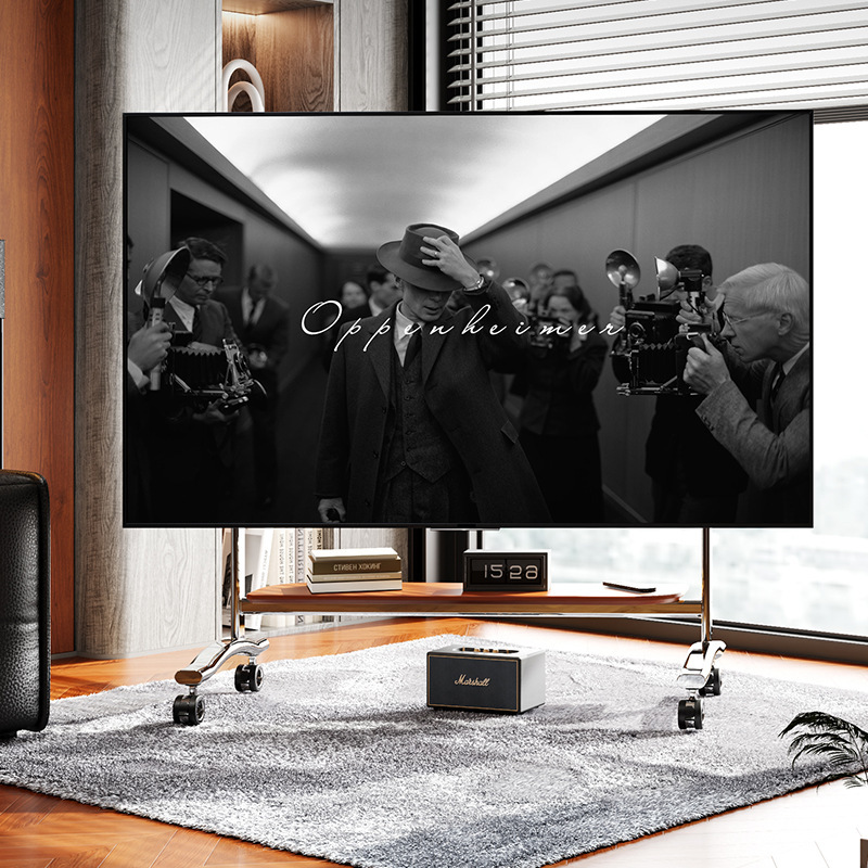 可動テレビスタンド大型ロープロファイルアートカート、50-100inch ユニバーサルホイールハンガーに適合|undefined