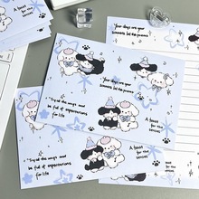 可爱开心小狗信封信纸ins风手写仪式感贺卡浪漫创意节日祝福礼物